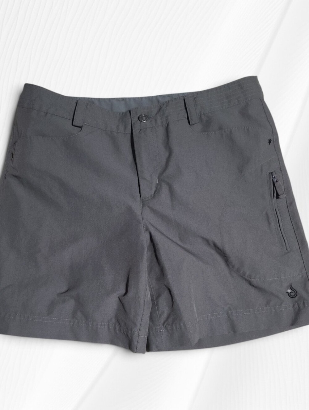 ISIS Charcoal Grey Technical Utility Hiking Shorts Women's Size 12 Gorpcore